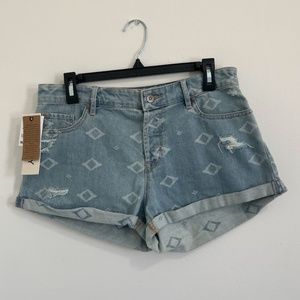 NWT Roxy Burnin Jean Shorts